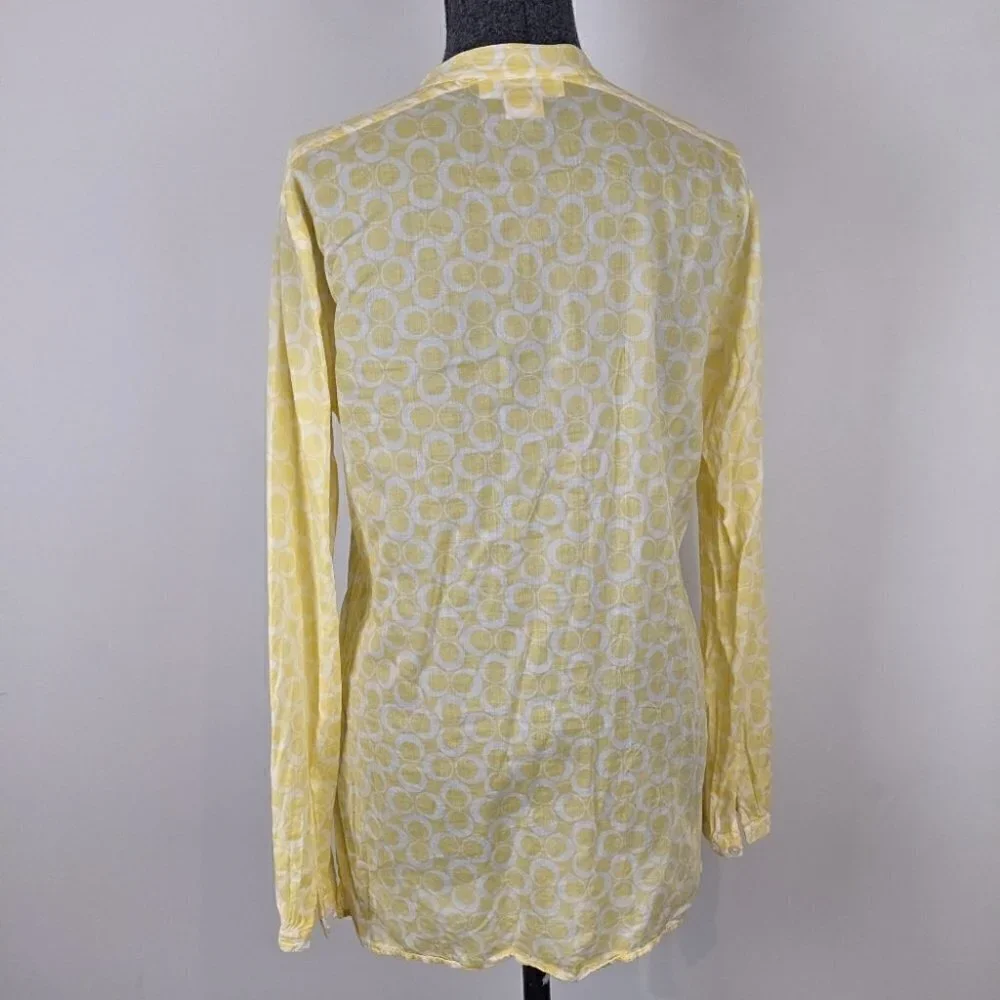 Michael Kors yellow tunic top medium